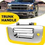 Chrome Rear Tailgate Handle & Bezel for Silverado Sierra 1500 2500 (2007–2014)