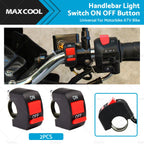 Handlebar Light Switch ON OFF Button for Universal Motorcycle ATV (7-8)
