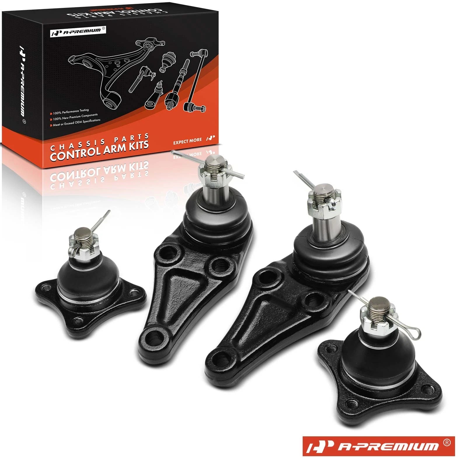 4X Suspension Ball Joint Kit for Mitsubishi Montero 