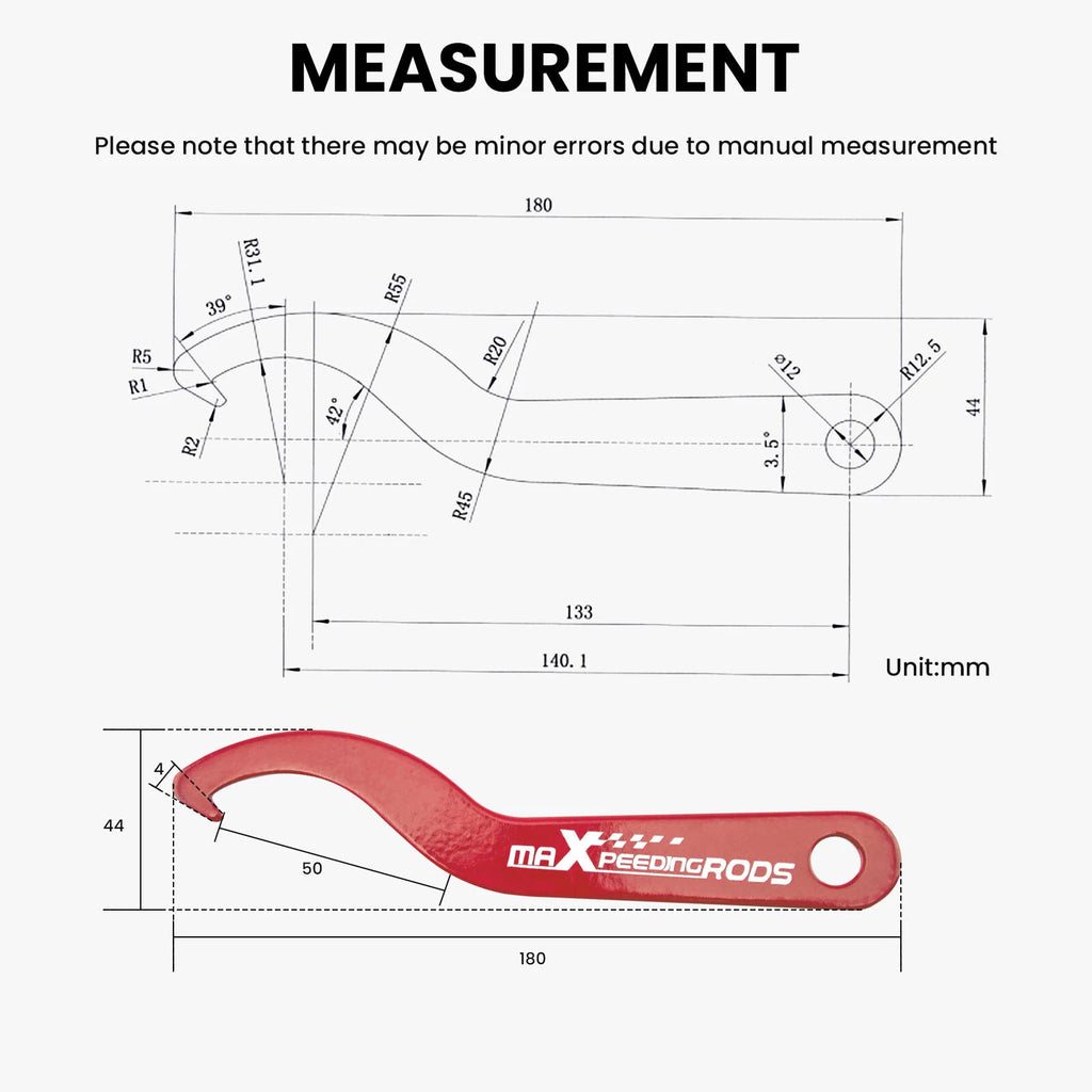 2X Coilover Adjustment Wrench for Make Model