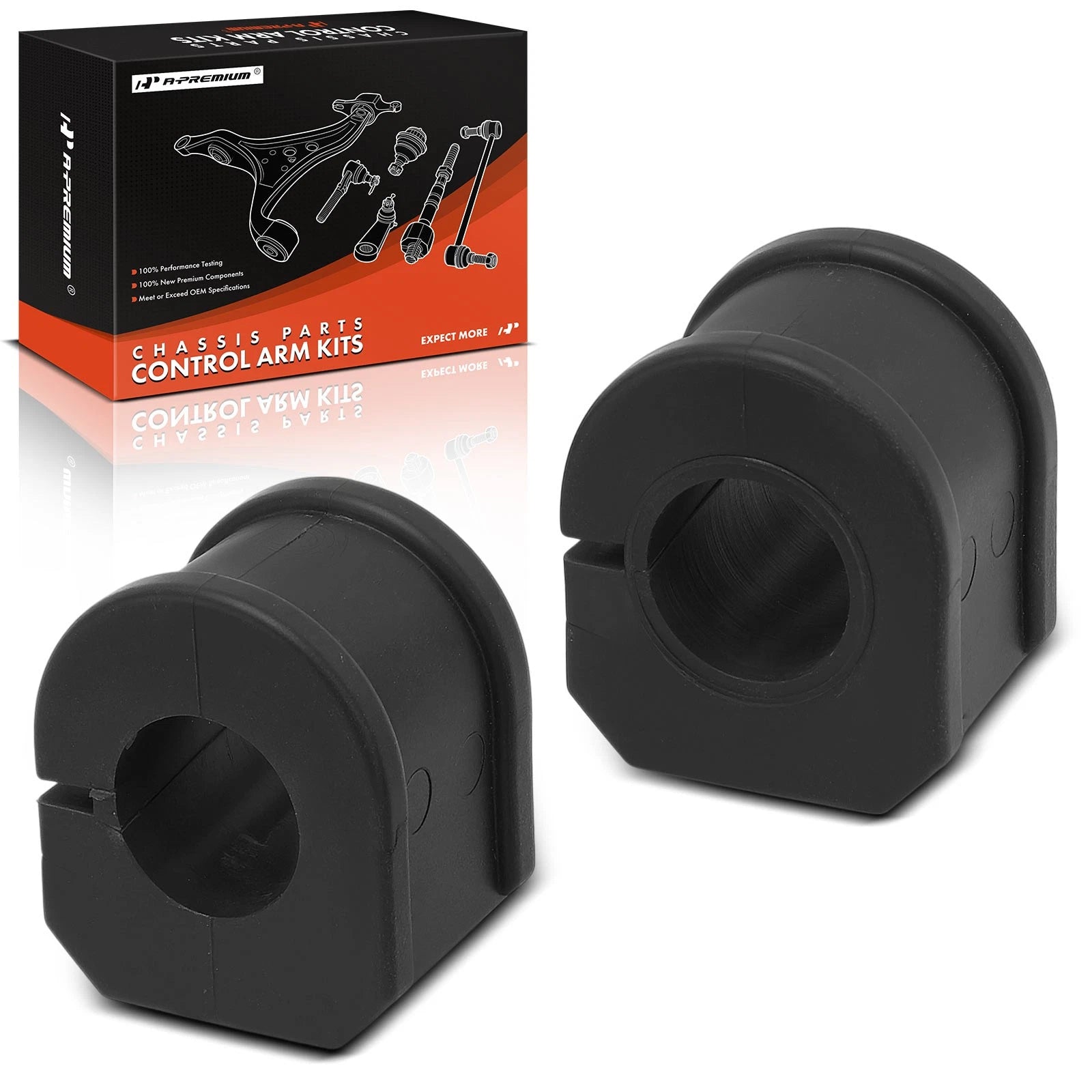 2X Front Sway Bar Bushing Kit for Chevrolet Malibu, Impala 
