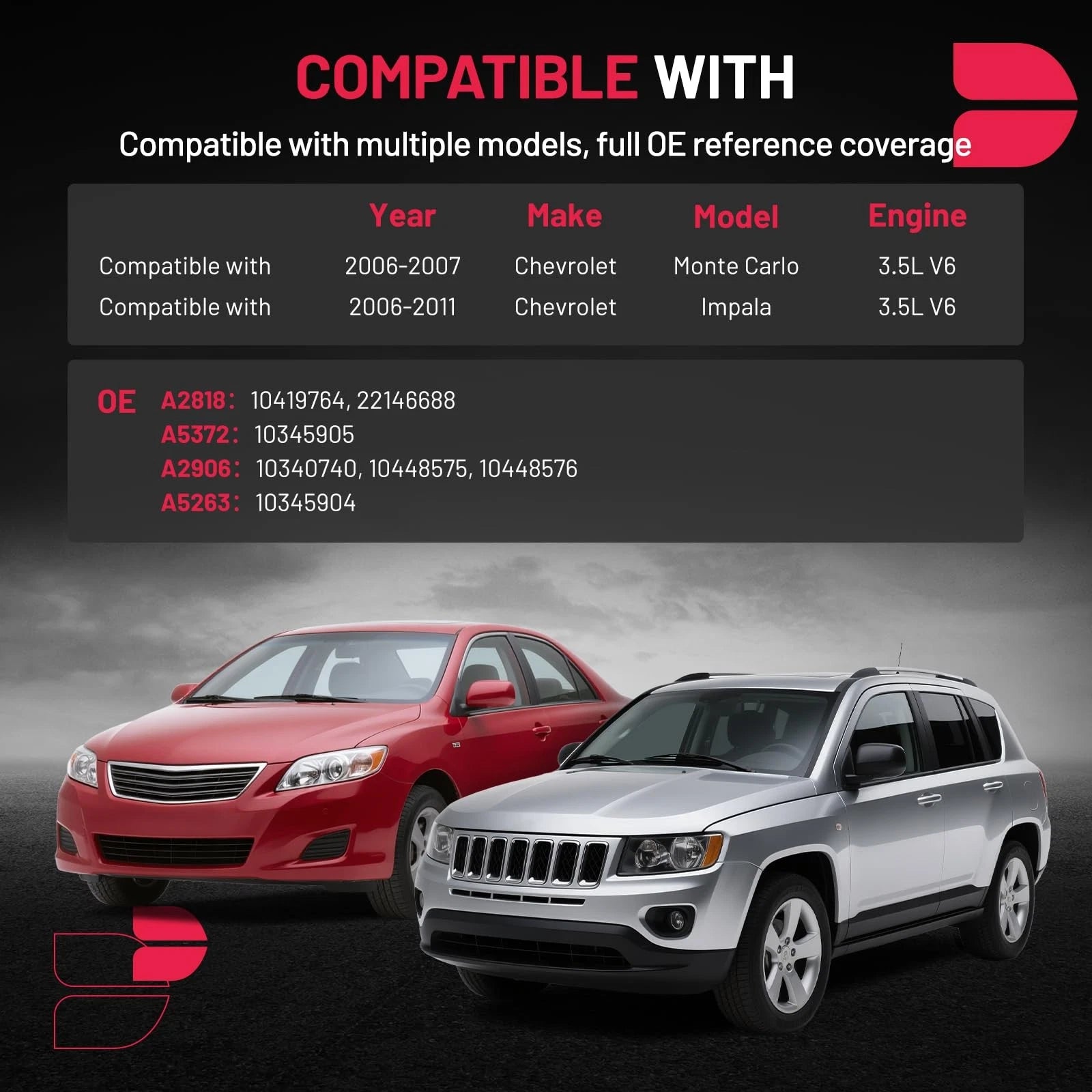 AC Compressor with Clutch for Dodge Charger 2006