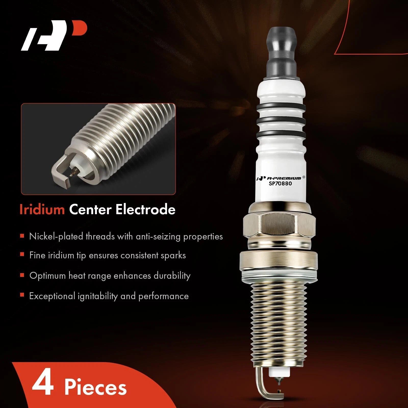 Iridium & Platinum Spark Plugs for Honda Civic, Saab 9-3 (1988â1991)