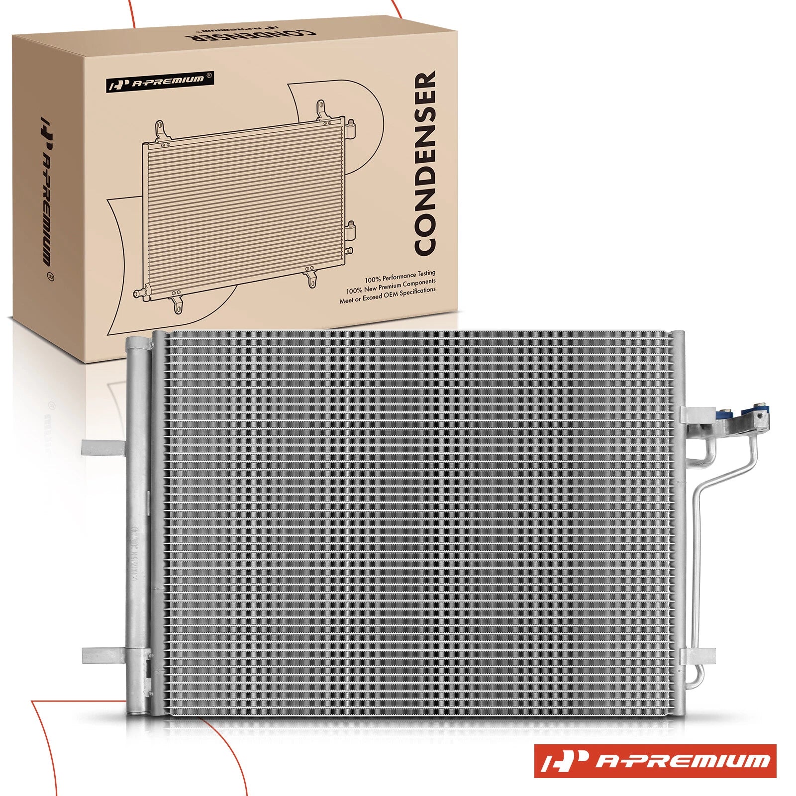A/C Condenser with Receiver Drier & Bracket for Ford Focus (2015–2018)