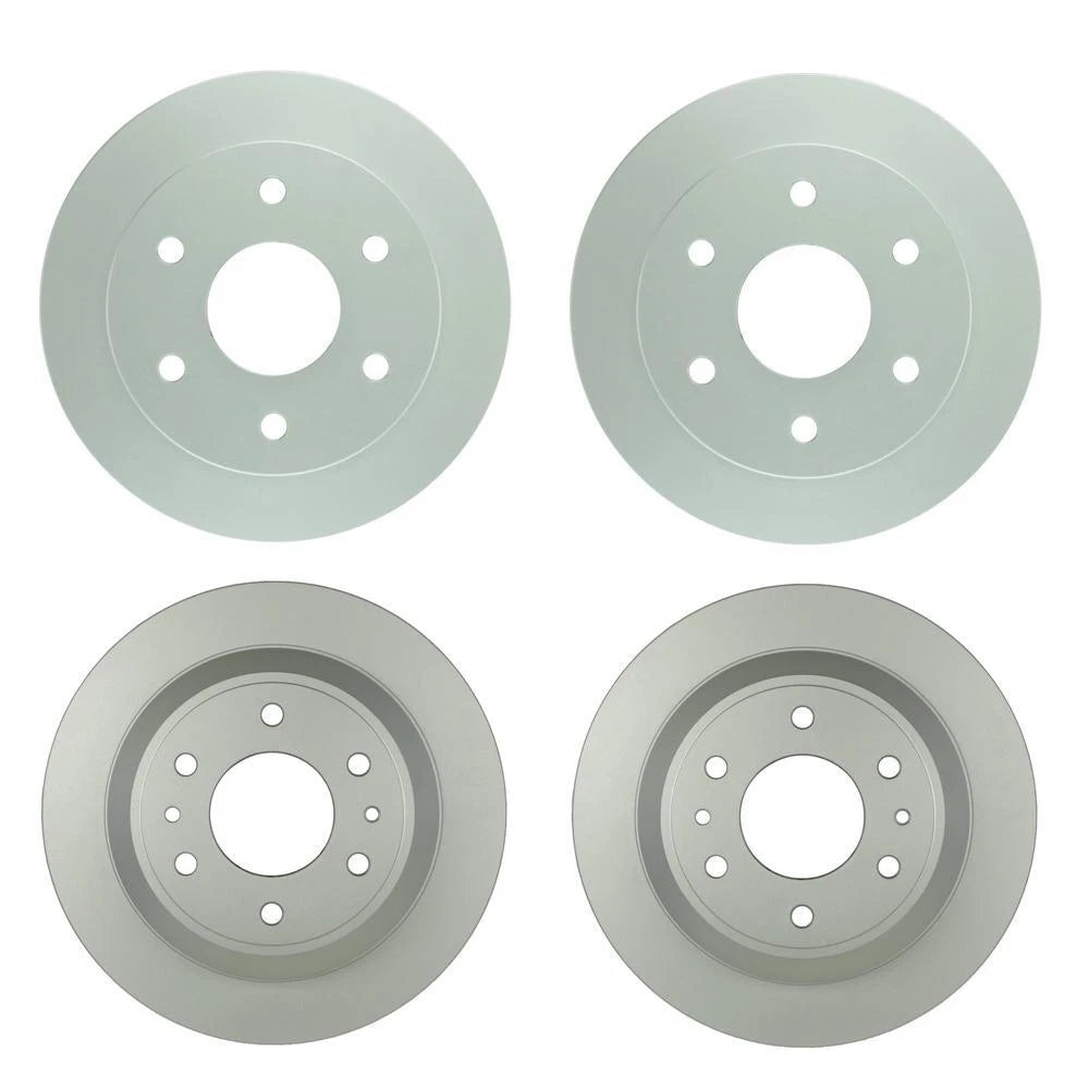 Set of 2 Bosch QuietCast Vented Disc Brake Rotors for GMC (305mm & 324.9mm)