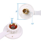 RV City Water Fill Inlet Flange for Trailer Marine (Fits 1/2" Thread)