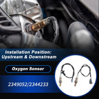 2X Upstream & Downstream Oxygen Sensor for Toyota Corolla L4-1.8 (2007–2008)