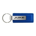 Blue Leather Keychain KC1543.JUKE - Officially Licensed for Nissan Juke