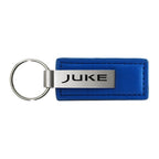 Blue Leather Keychain KC1543.JUKE - Officially Licensed for Nissan Juke