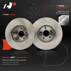 Front Side Disc Brake Rotors for Mercedes-Benz C350 (2008–2015) 332mm