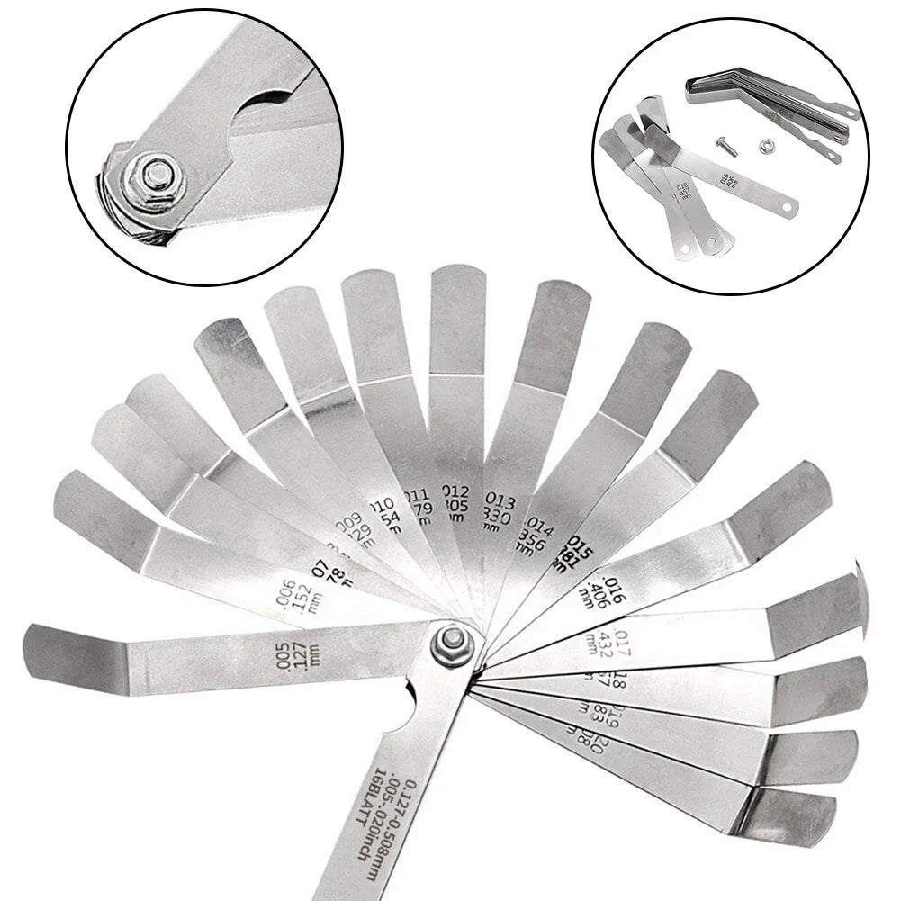 Feeler Gauge Stainless Steel for Motorcycle Engine Maintenance