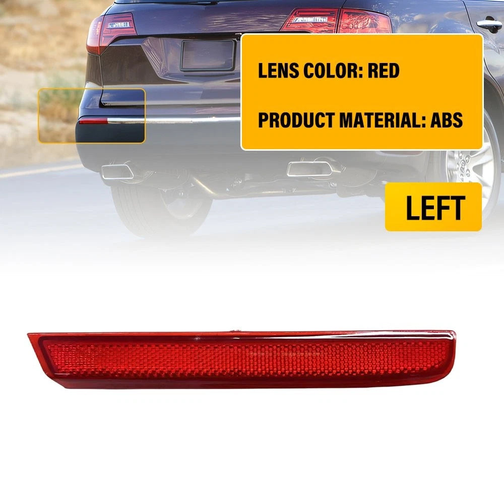 Left Driver Side Rear Bumper Reflector for Acura MDX (2010–2013) EPY