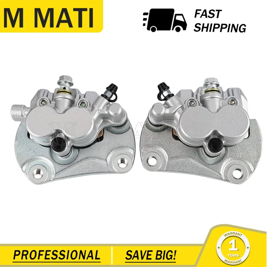 Set of 2 Front Left & Right Brake Calipers for Can Am Commander Max 800R 1000R (2017–2018)
