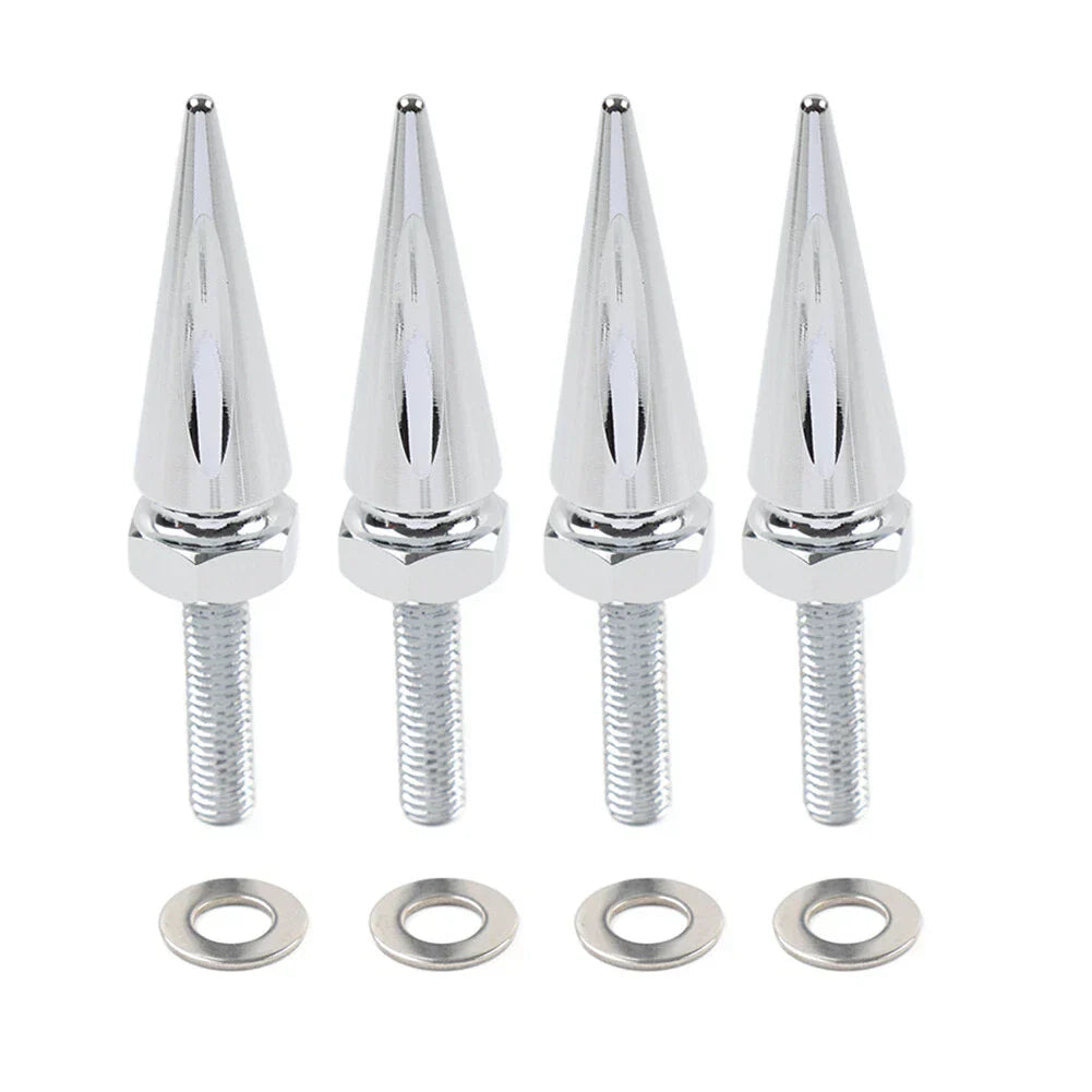 Chrome Windshield Spike Bolts for Harley Road Glide (2015-2023)