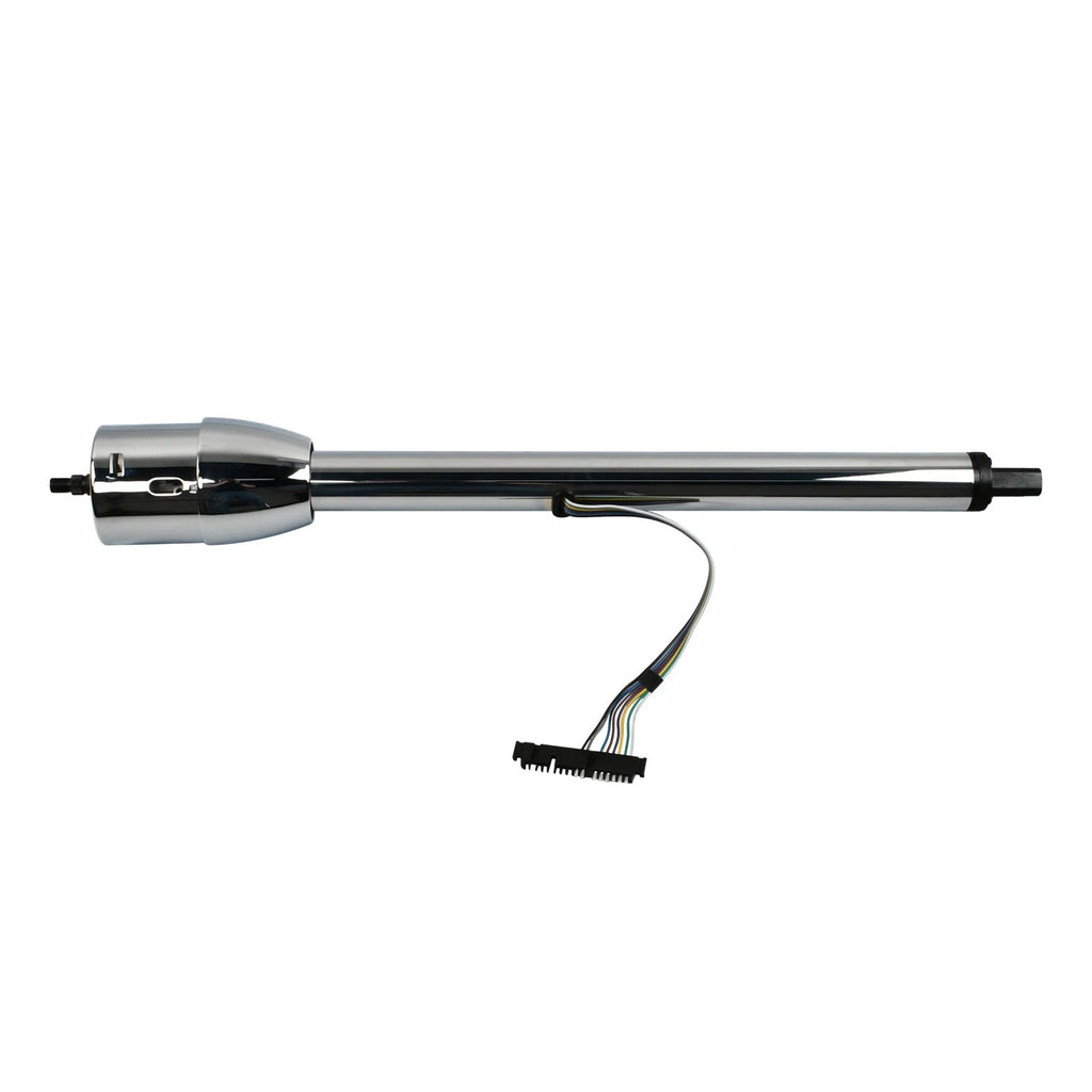 32" Stainless Steel Tilt Manual Steering Column & Adapter for Universal (No Key)