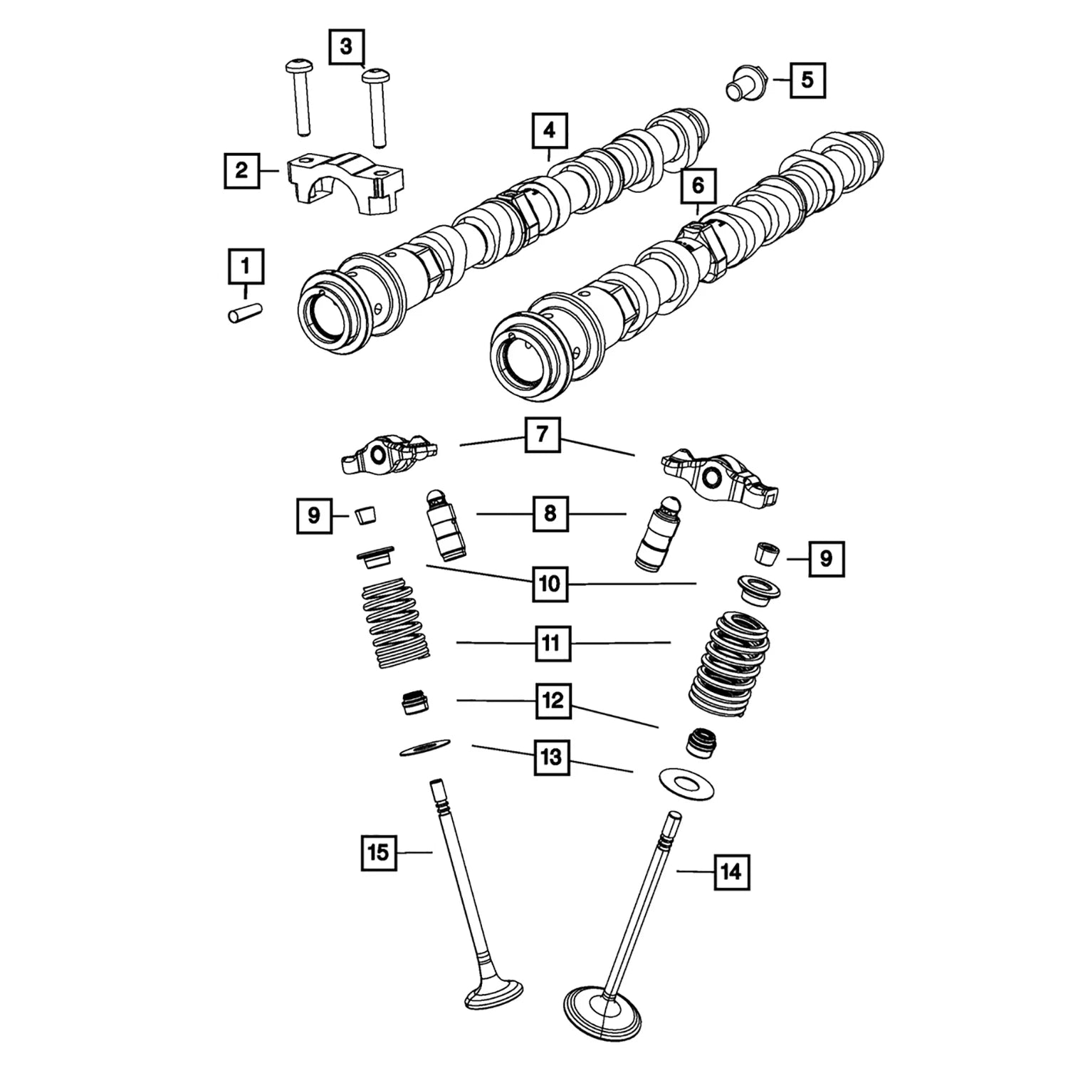 Rocker Arm & Lifter Kit for Chrysler Dodge Jeep Ram 3.6L (2011–2019)
