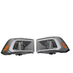 LED Strip Bar Projector Headlights for Dodge Ram 1500 2500 (2009-2018)