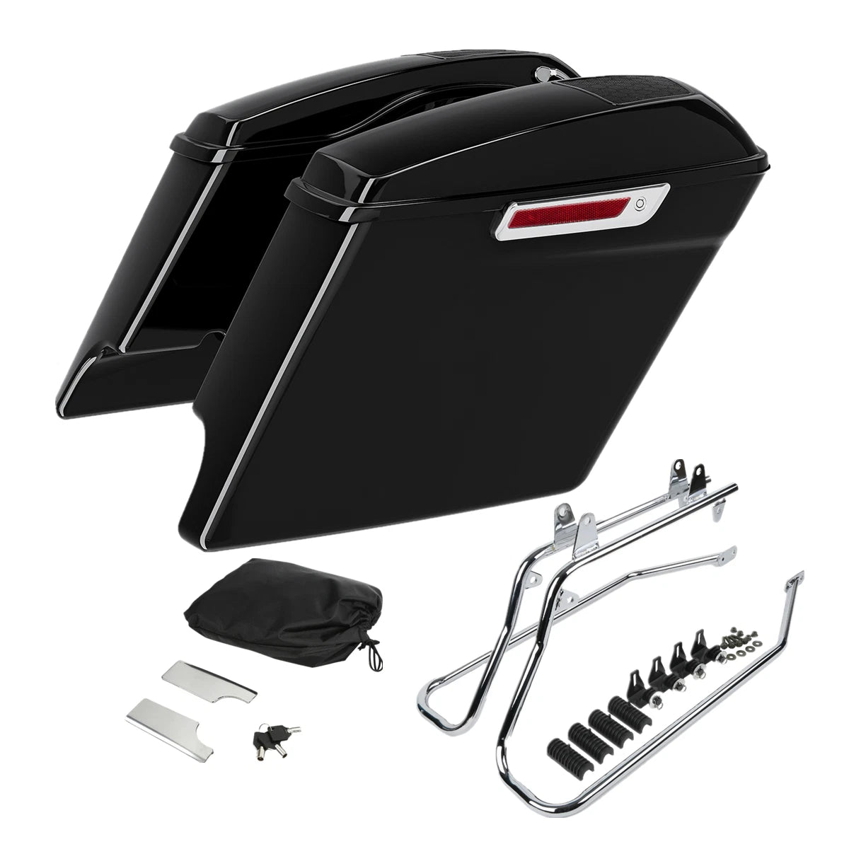 5" Saddlebag 6x9" Speaker Lid & Bracket for Harley Softail Fatboy (1984–2017)