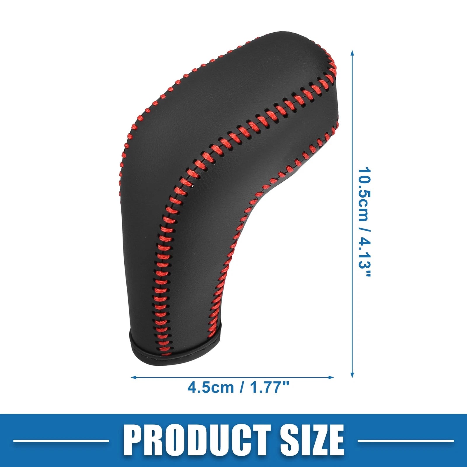Shift Boot Cover for Buick Regal (2011–2017) - Black with Red Stitches