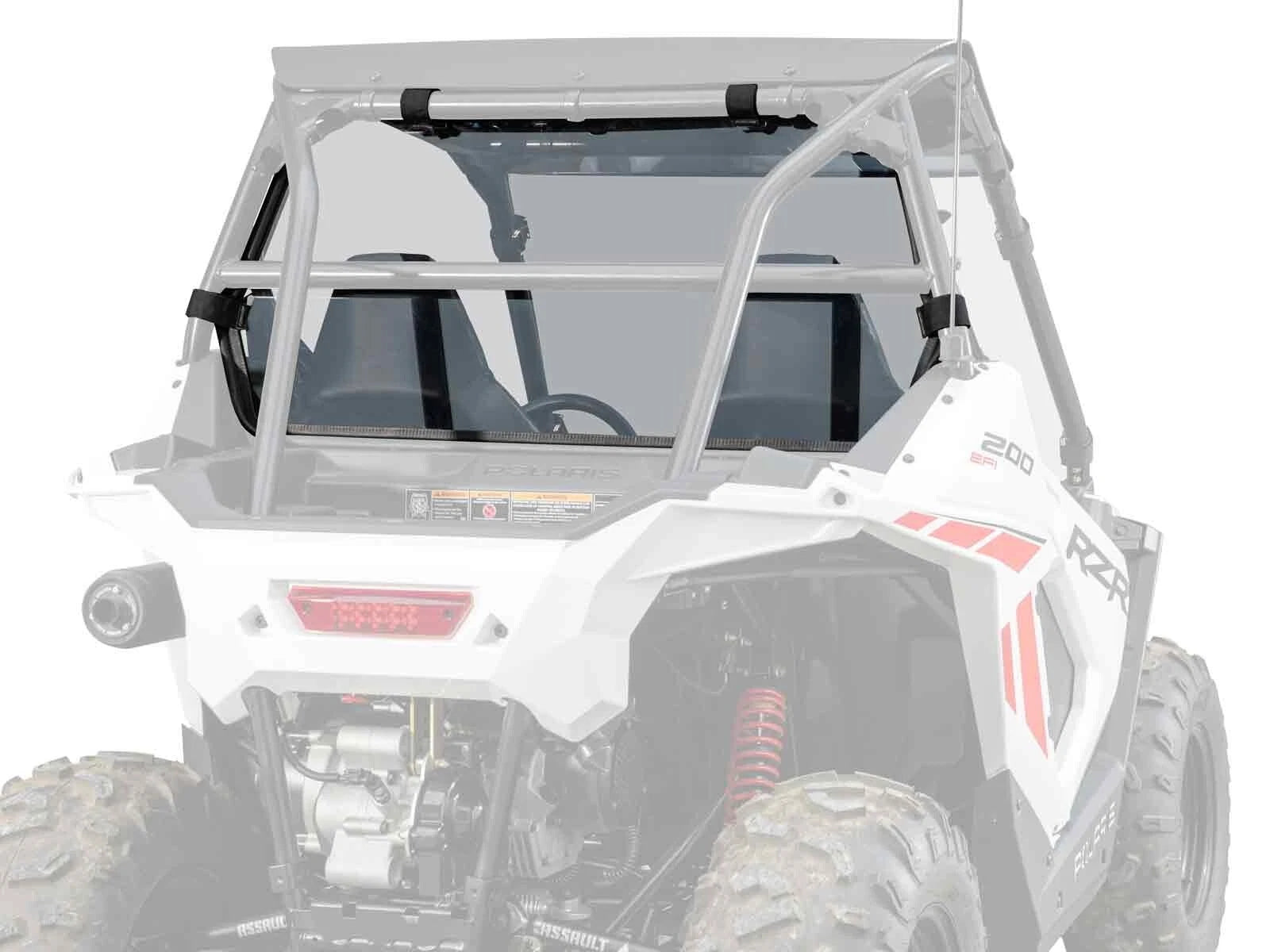 Lightly Tinted Polycarbonate Rear Windshield for Polaris RZR 200 (2022+)