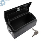 30" Black Aluminum Truck Tool Box for Pickup Trailer (Fits Most Models)