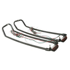 Saddlebag Lid Rails for Harley Touring Road Glide (1994–2013) Black/Chrome
