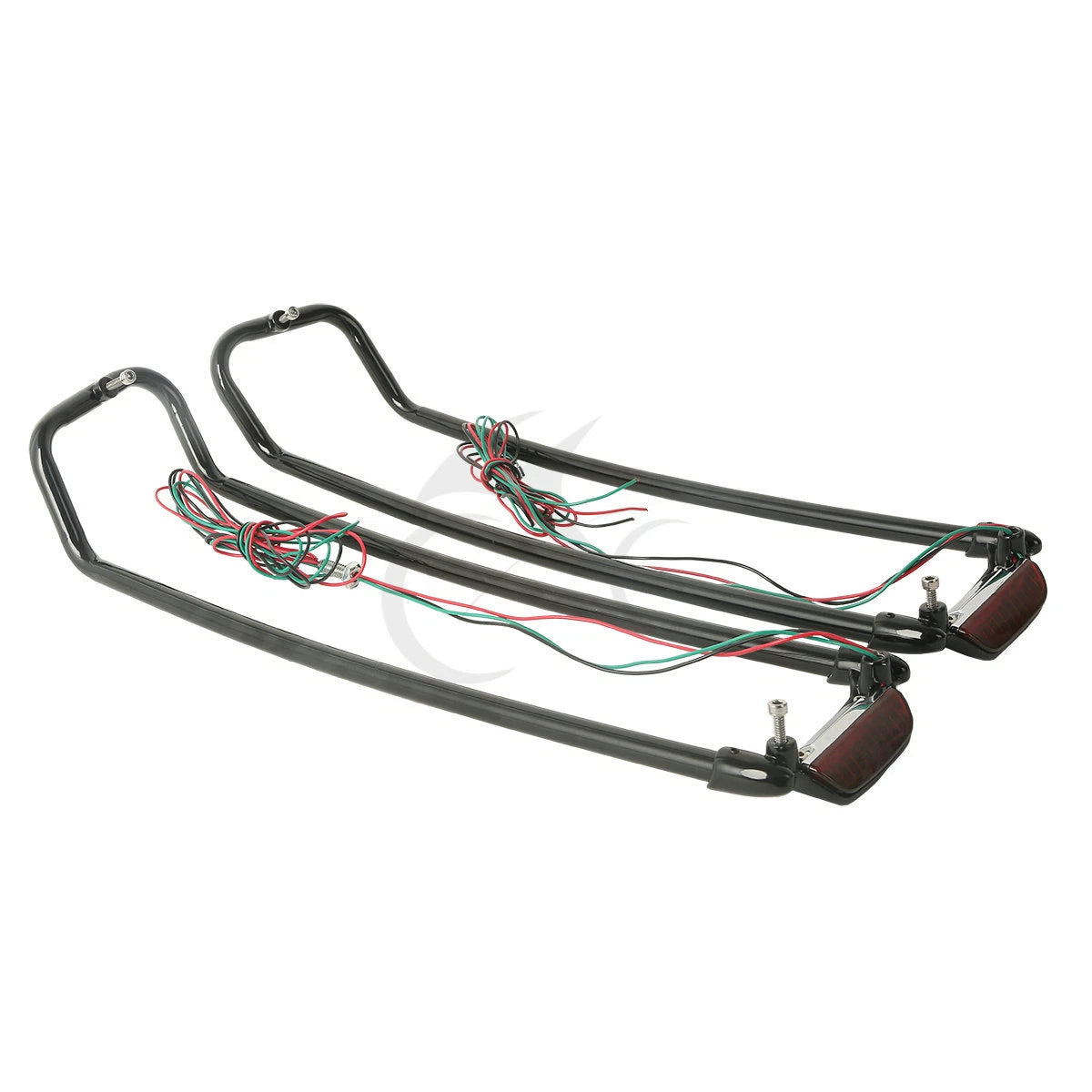 Saddlebag Lid Rails for Harley Touring Road Glide (1994–2013) Black/Chrome