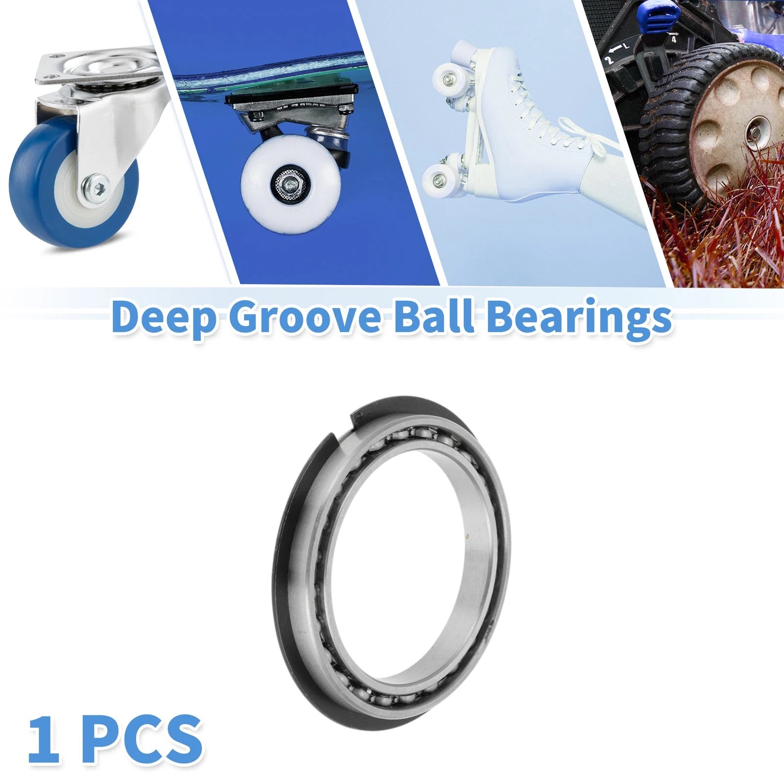 Deep Groove Ball Bearing 6812NR for Scooter Skateboard (60x78x10mm)