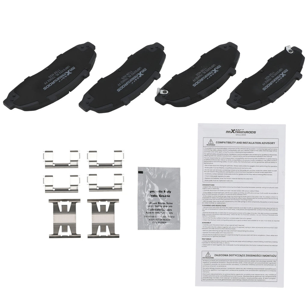 Front Ceramic Brake Pads Set for Ford F-150 (1997-2004)
