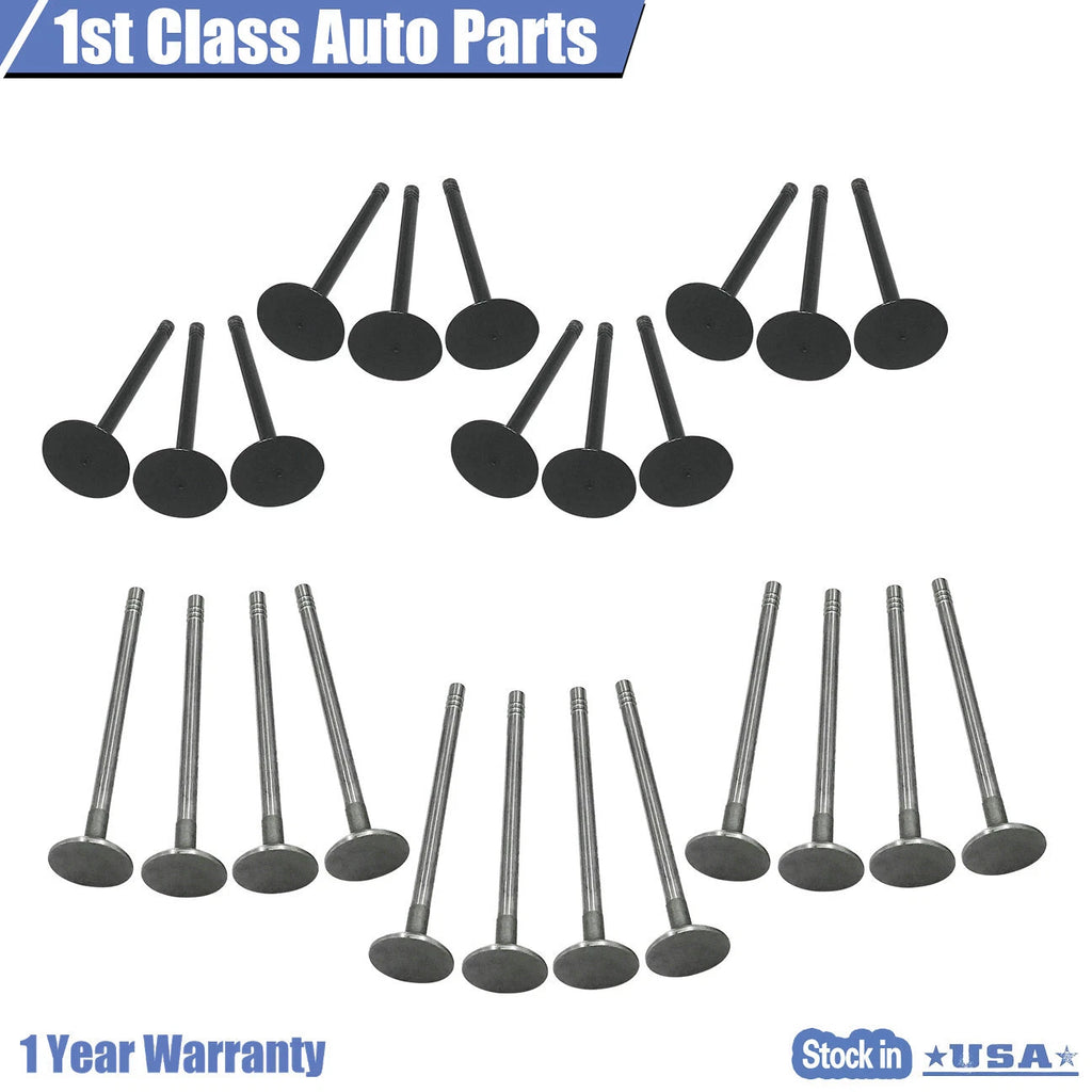 24PCS Intake Exhaust Engine Valve Kit for Make Model