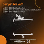 Rear Right Window Regulator with Motor for Chevy Silverado GMC Sierra Yukon (2001–2007)