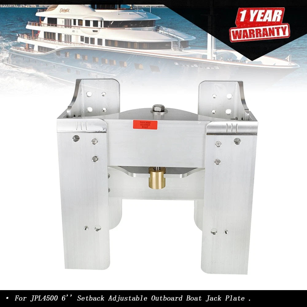 Adjustable Jack Plate for Outboard Boats (6 Inch)