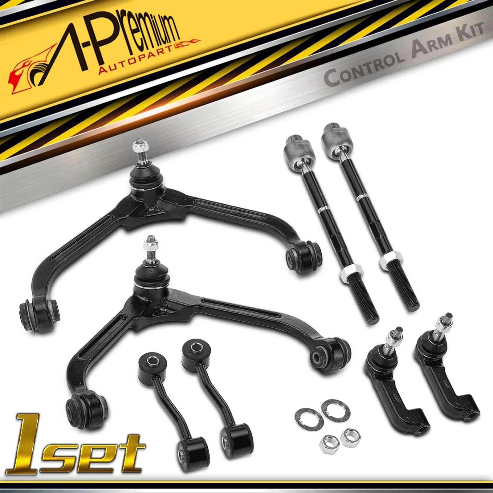 8x Front Control Arm with Ball Joint for Jeep Liberty (2002–2007)