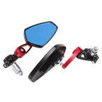 CNC 7/8" Handle Bar End Side Rearview Mirrors for Honda Kawasaki Suzuki Yamaha