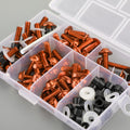 Windscreen Fairing Bolt Kit for Motorcycle Sportbike (158) - Orange