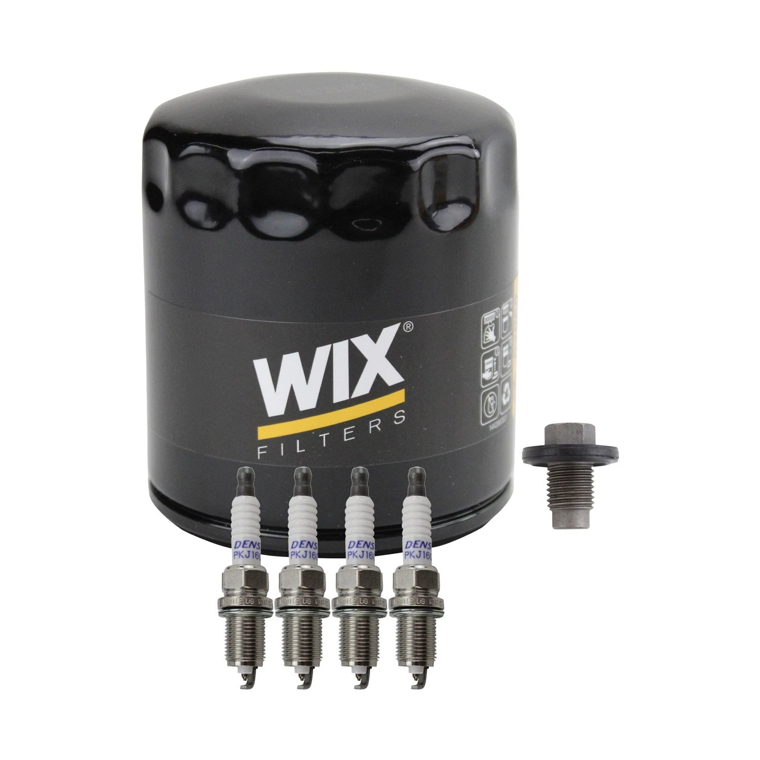 Wix Engine Oil Filter & Denso Spark Plugs Set for Caliber Compass Sebring (2007–2017)