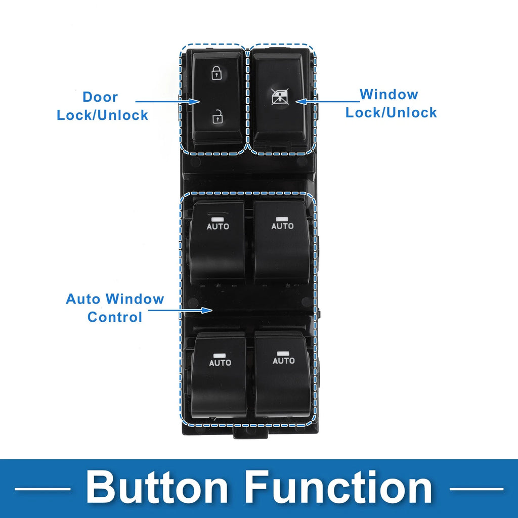 Set of 2 Power Window Switches for Hyundai Elantra (2017) - 4 Auto