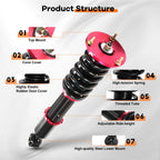 Coilovers for Lexus IS300 (2001-2005) Adjustable Height Shocks