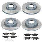 DuraGo Front Rear Rotors & Bosch QuietCast Brake Pads Kit for Mazda 3 (2004–2023)