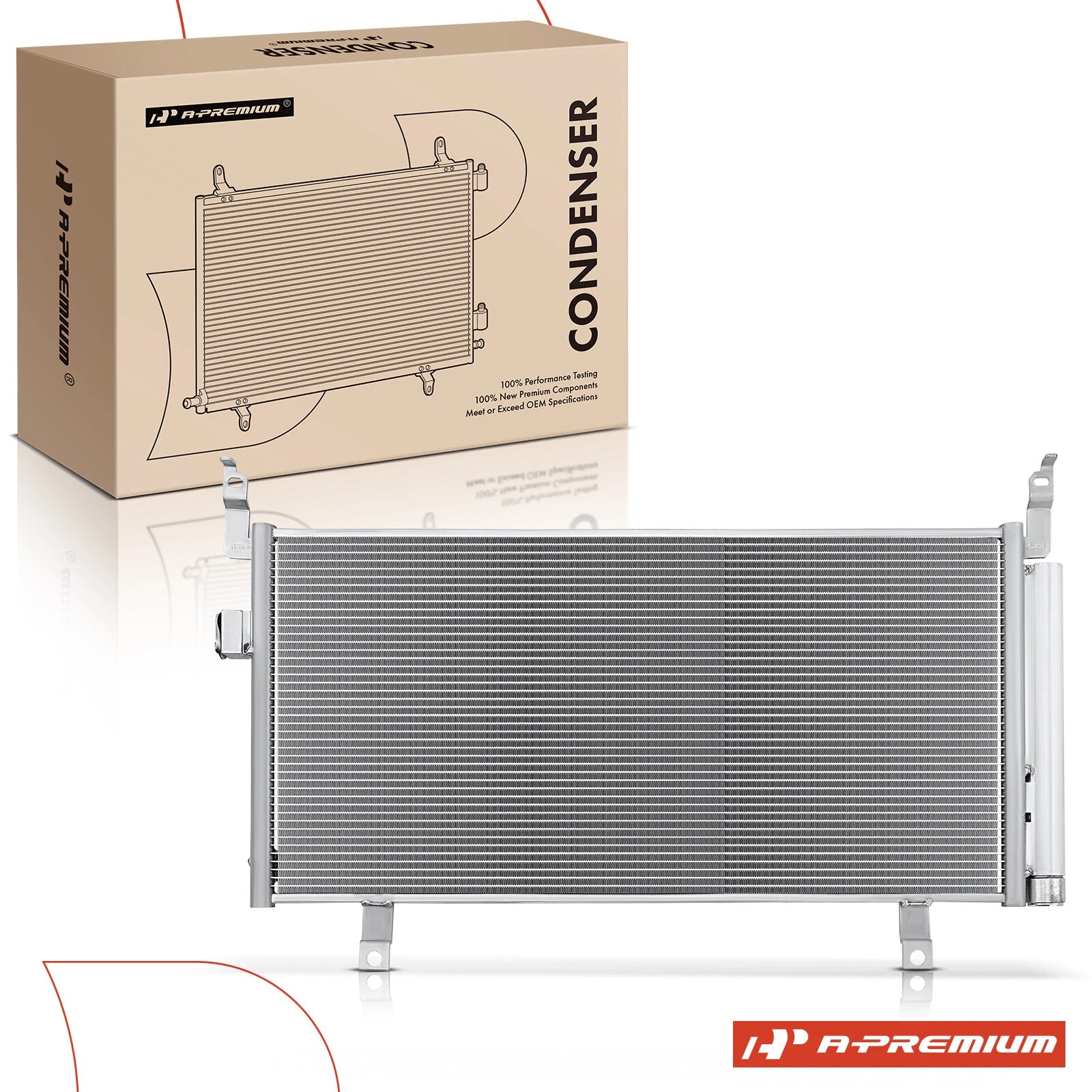 A/C condenser with bracket & receiver drier for Subaru Forester (2014–2018)