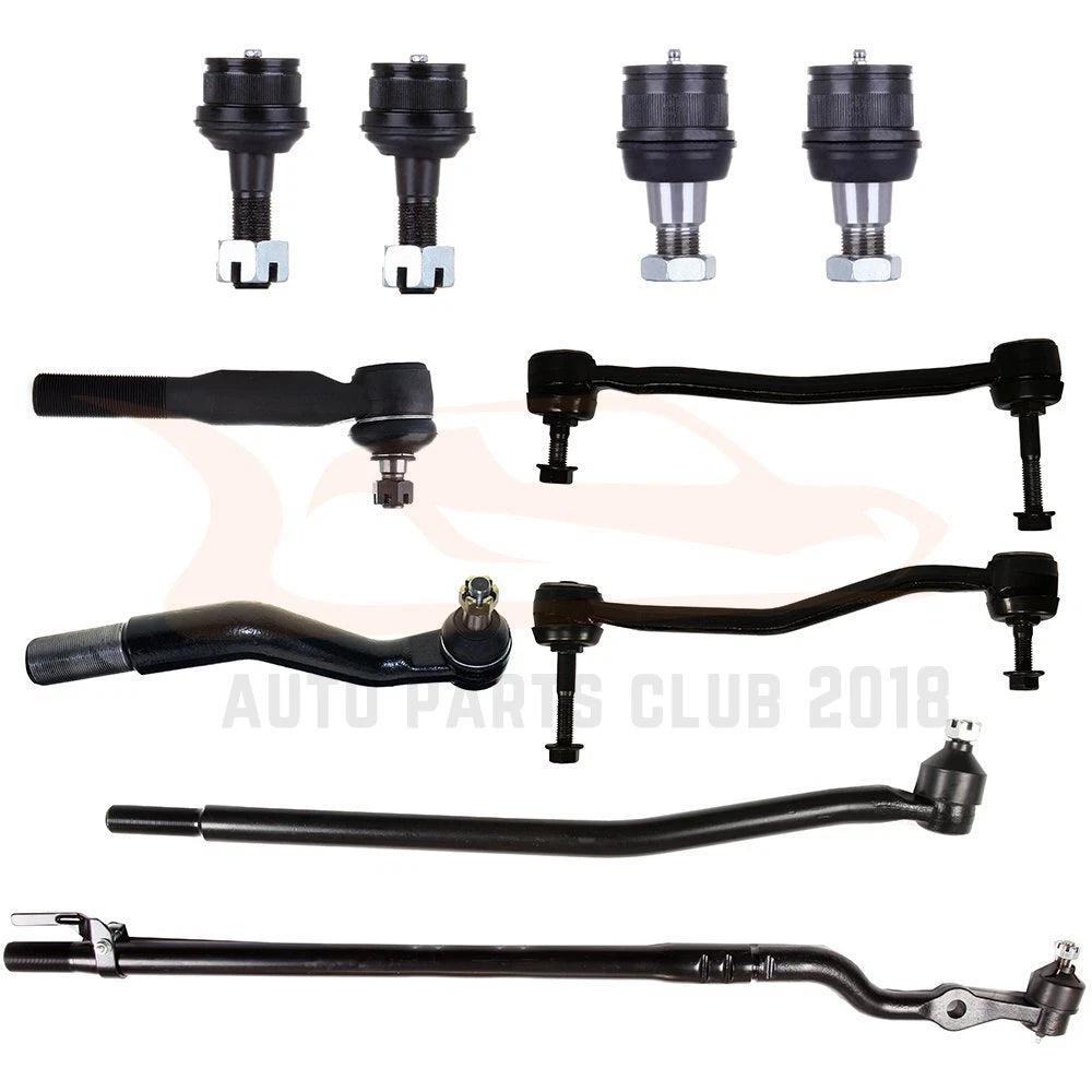 Set of 10 Front Tie Rod Ends Sway Bar End Links for Ford F-250 (2000–2004)