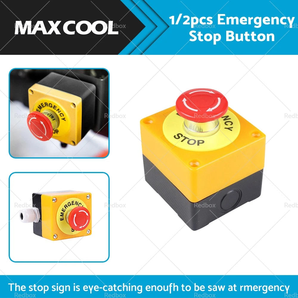 Emergency Stop Push Button Switch for AU (1NO + 1NC)