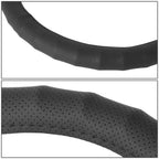 Steering Wheel Cover for - Matte Grain, Perforated, Black