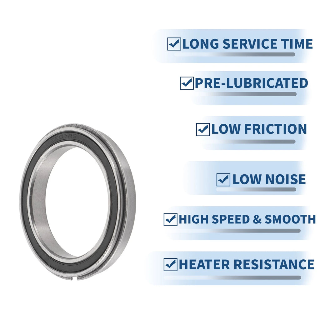 Deep Groove Ball Bearing 35x47x7mm for Scooter Skateboard (6807NR2RS)