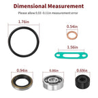 Water Pump Rebuild Kit Gasket Bearing Seal for Kawasaki KX80 KX60 (1985–2003)