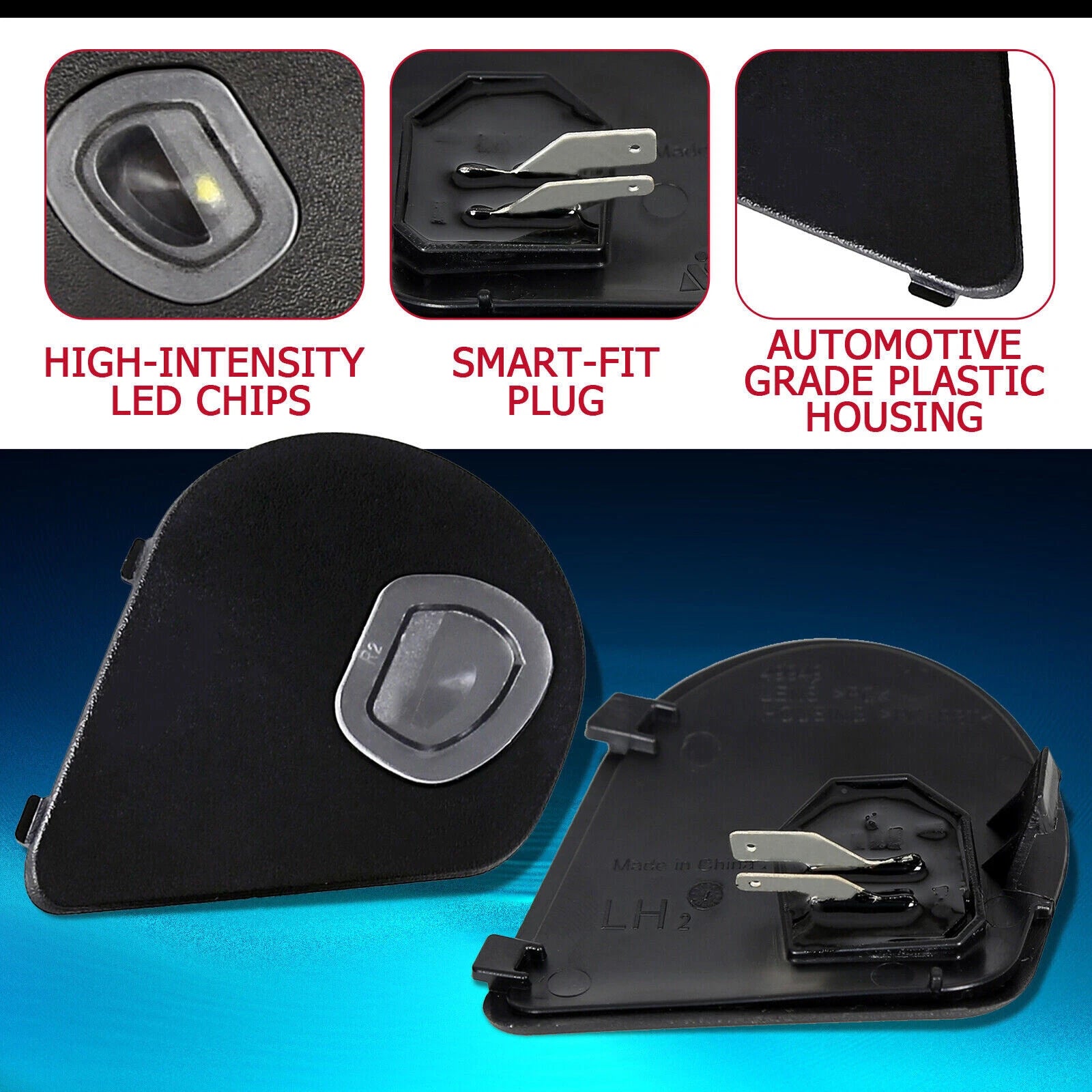 LED Side Towing Mirror Puddle Light for Dodge Ram 1500 2500 3500 4500 5500 (2010–2019)