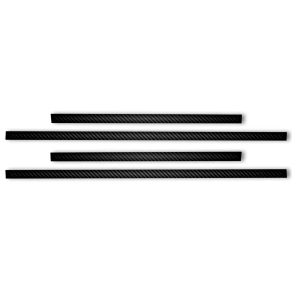 4pc Carbon Fiber Factory Style Side Molding for 2014–2018 Chevy Silverado Double Cab
