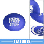 Engine Start Stop Ignition Button Cover Sticker for Toyota Tacoma (2016–2021) Blue