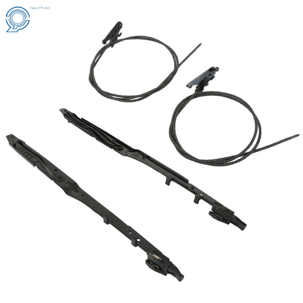 Set of 2 Sunroof Glass Cables and Track Assembly for Ford F150 (2015–2020)