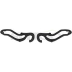 Set of 2 Front Tow Hooks for Dodge Ram 1500 (2009–2019) Black with Hardware